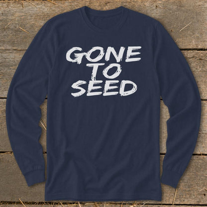 Gone to Seed Long Sleeve Tee - Navy