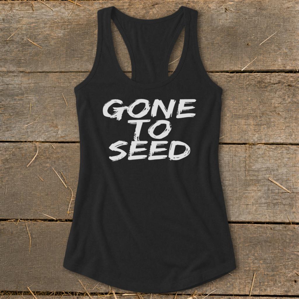 Gone to Seed Racerback Tank - Solid Black