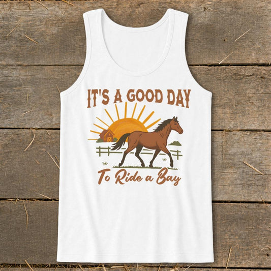 Good Day to Ride a Bay Tank Top - White