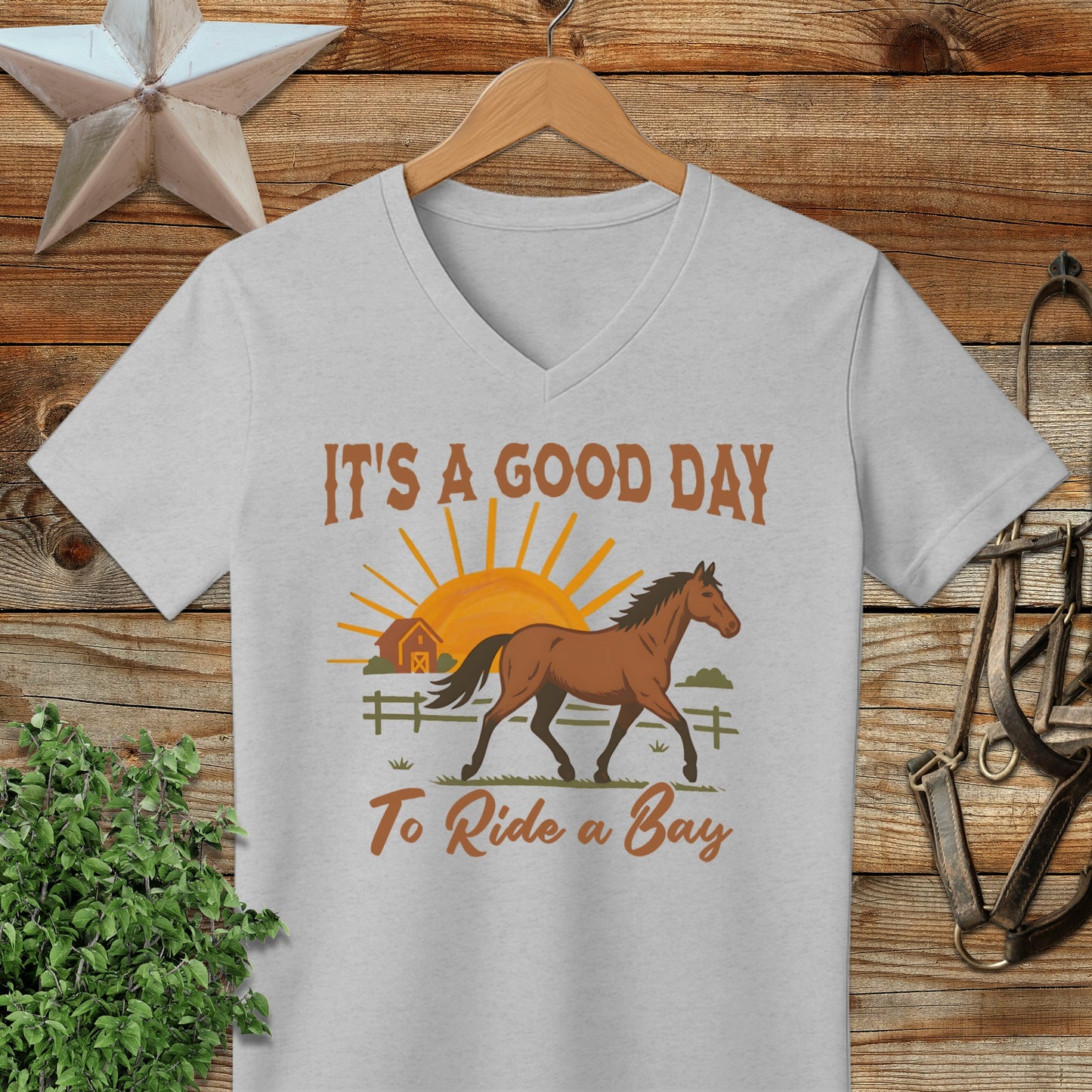 Good Day to Ride a Bay V-neck