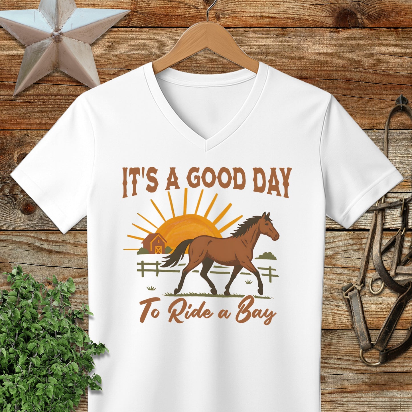 Good Day to Ride a Bay V-neck