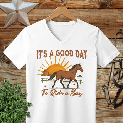 Good Day to Ride a Bay V-neck