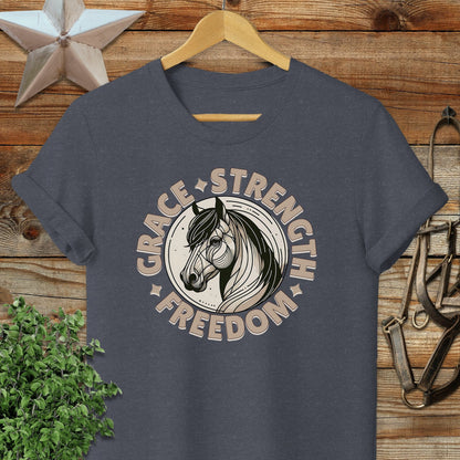Grace Strength Freedom Softstyle Tee