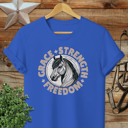 Grace Strength Freedom Softstyle Tee