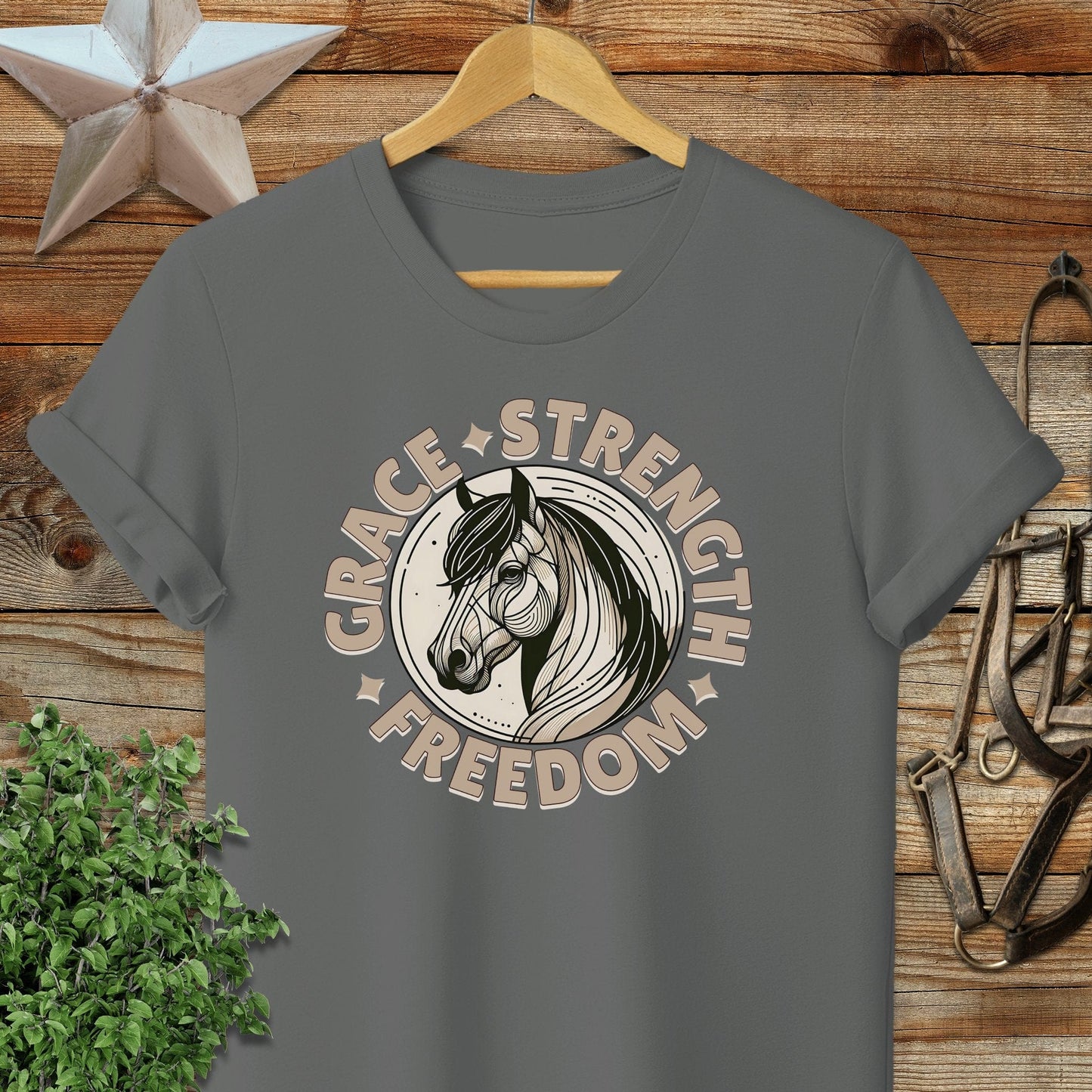 Grace Strength Freedom Softstyle Tee