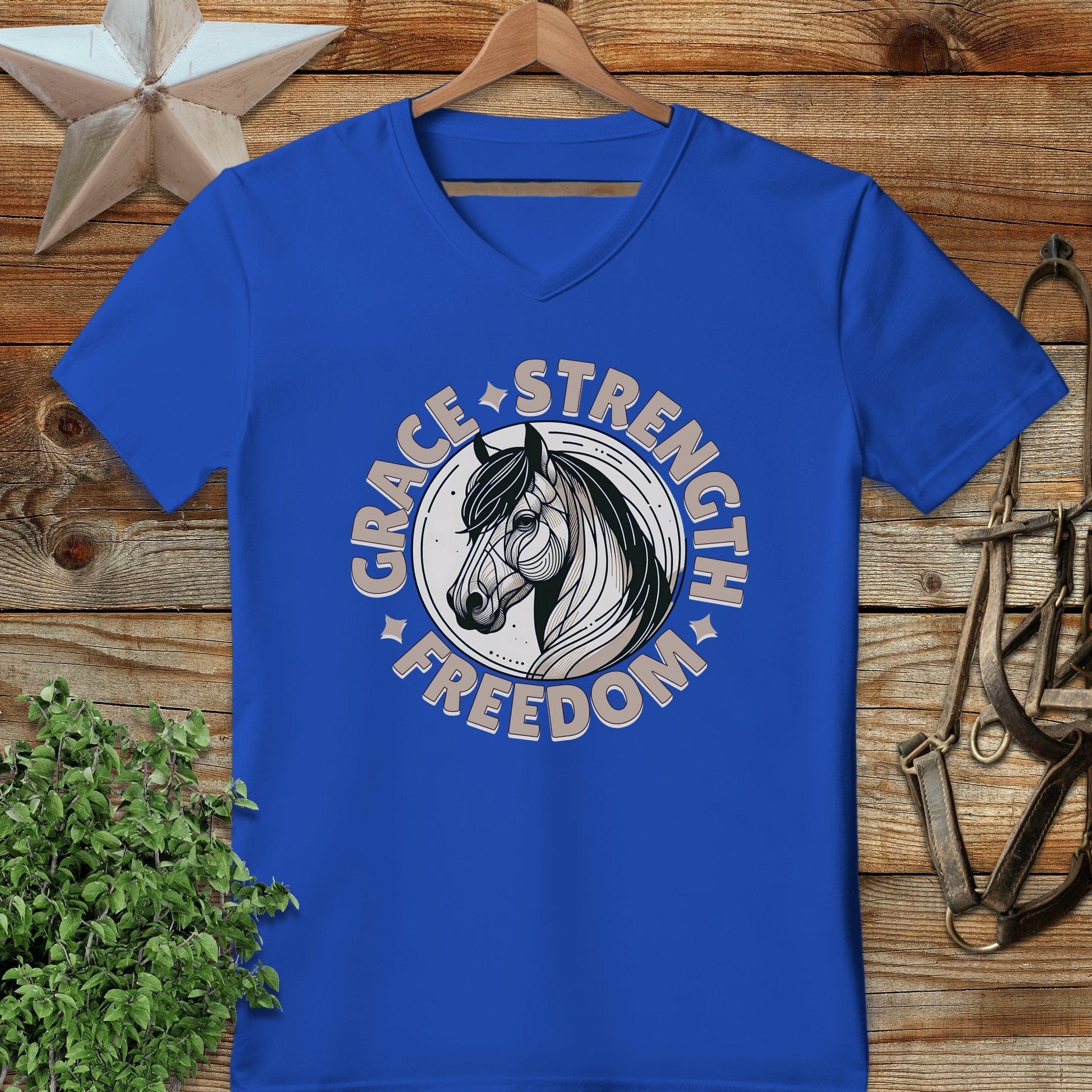 Grace Strength Freedom V-neck