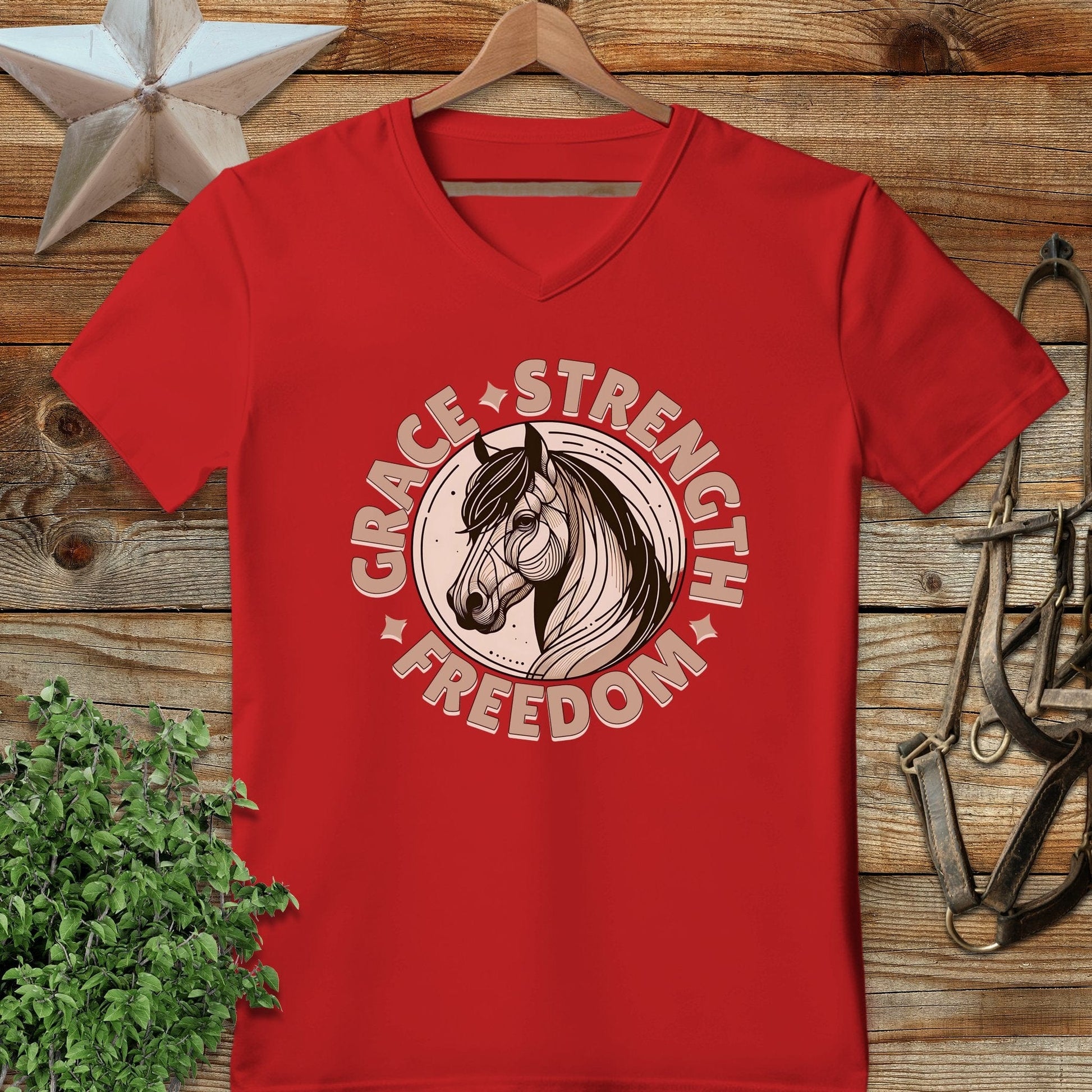 Grace Strength Freedom V-neck