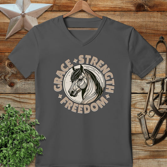 Grace Strength Freedom V-neck