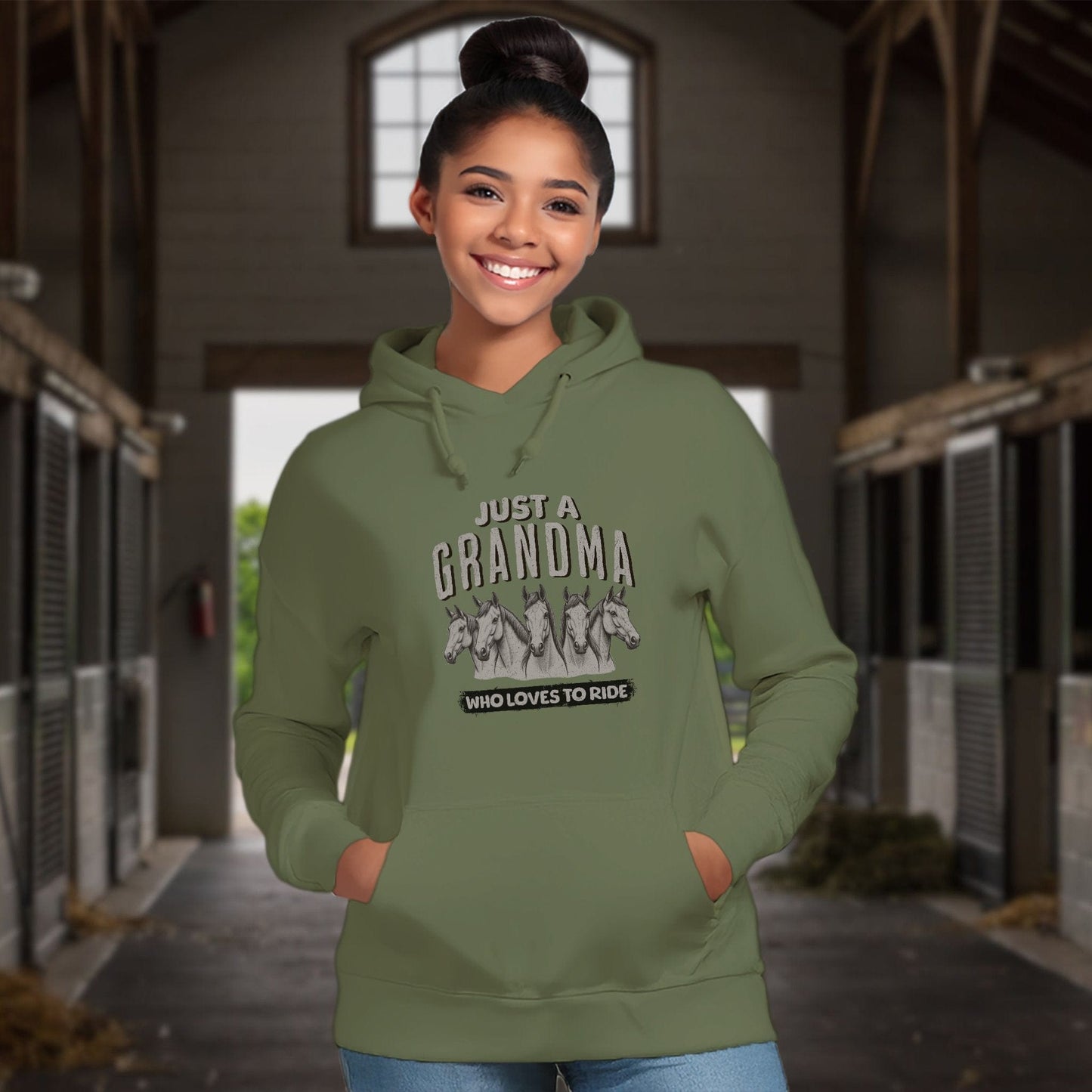 Grandma Loves To Ride Hoodie