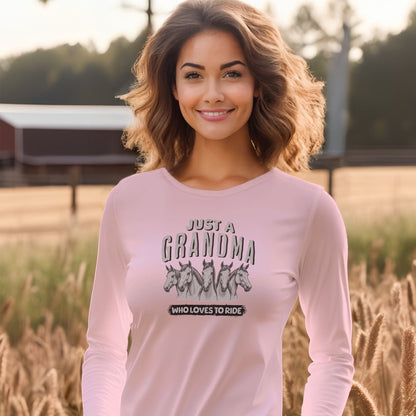 Grandma Loves To Ride Long Sleeve Tee