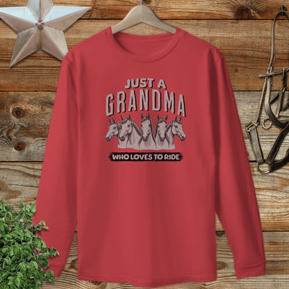 Grandma Loves To Ride Long Sleeve Tee