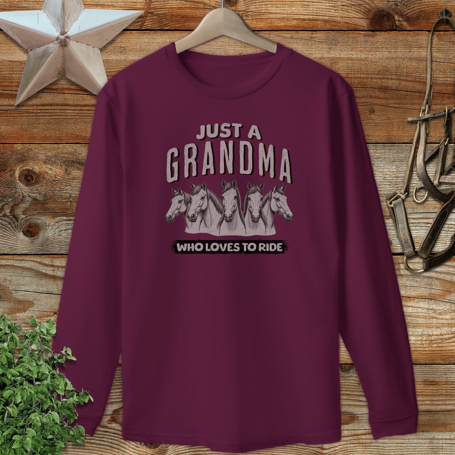 Grandma Loves To Ride Long Sleeve Tee