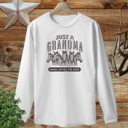 Grandma Loves To Ride Long Sleeve Tee