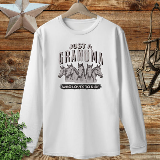 Grandma Loves To Ride Long Sleeve Tee