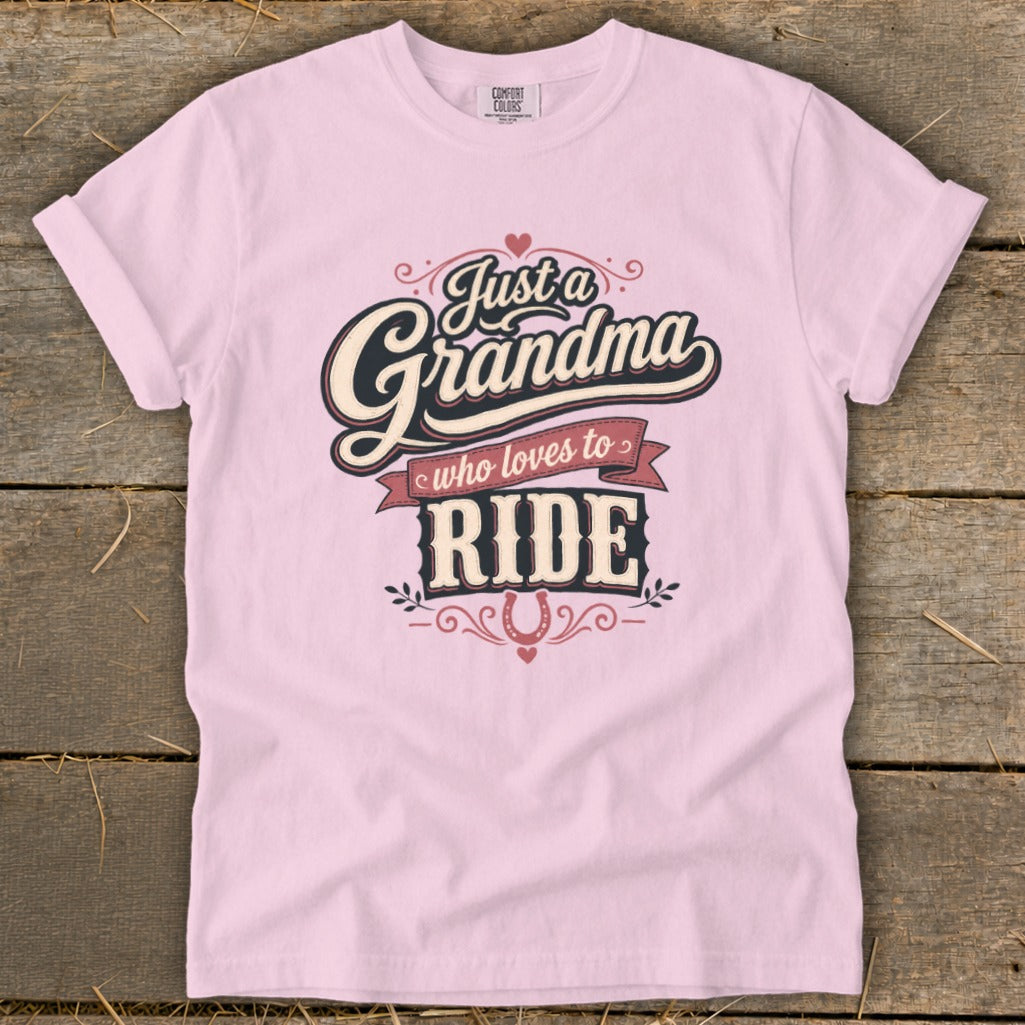 Grandma Loves To Ride Signature Tee
