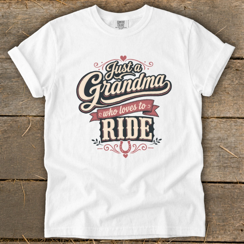 Grandma Loves To Ride Signature Tee