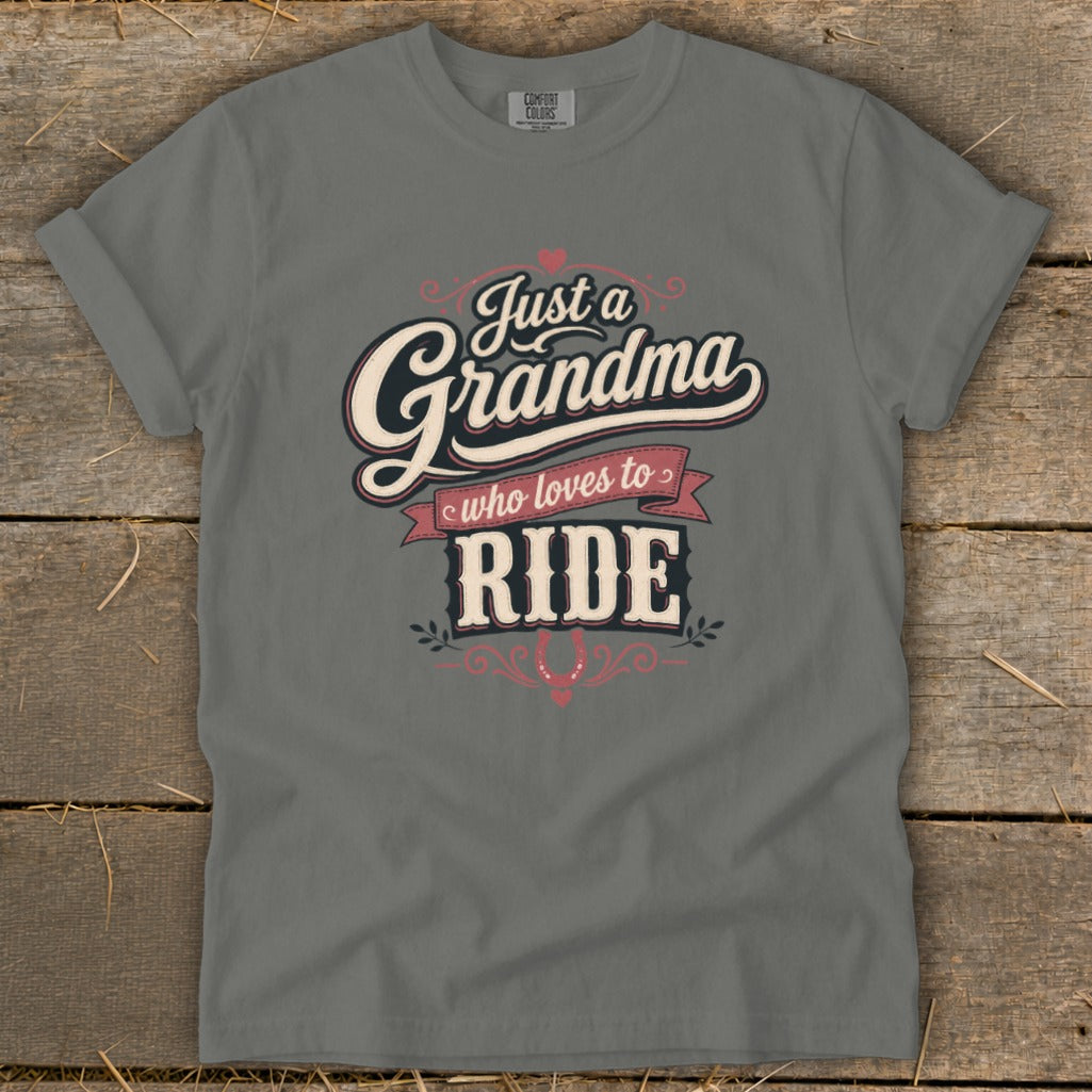 Grandma Loves To Ride Signature Tee