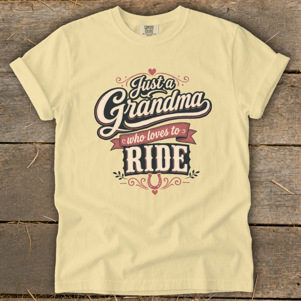 Grandma Loves To Ride Signature Tee