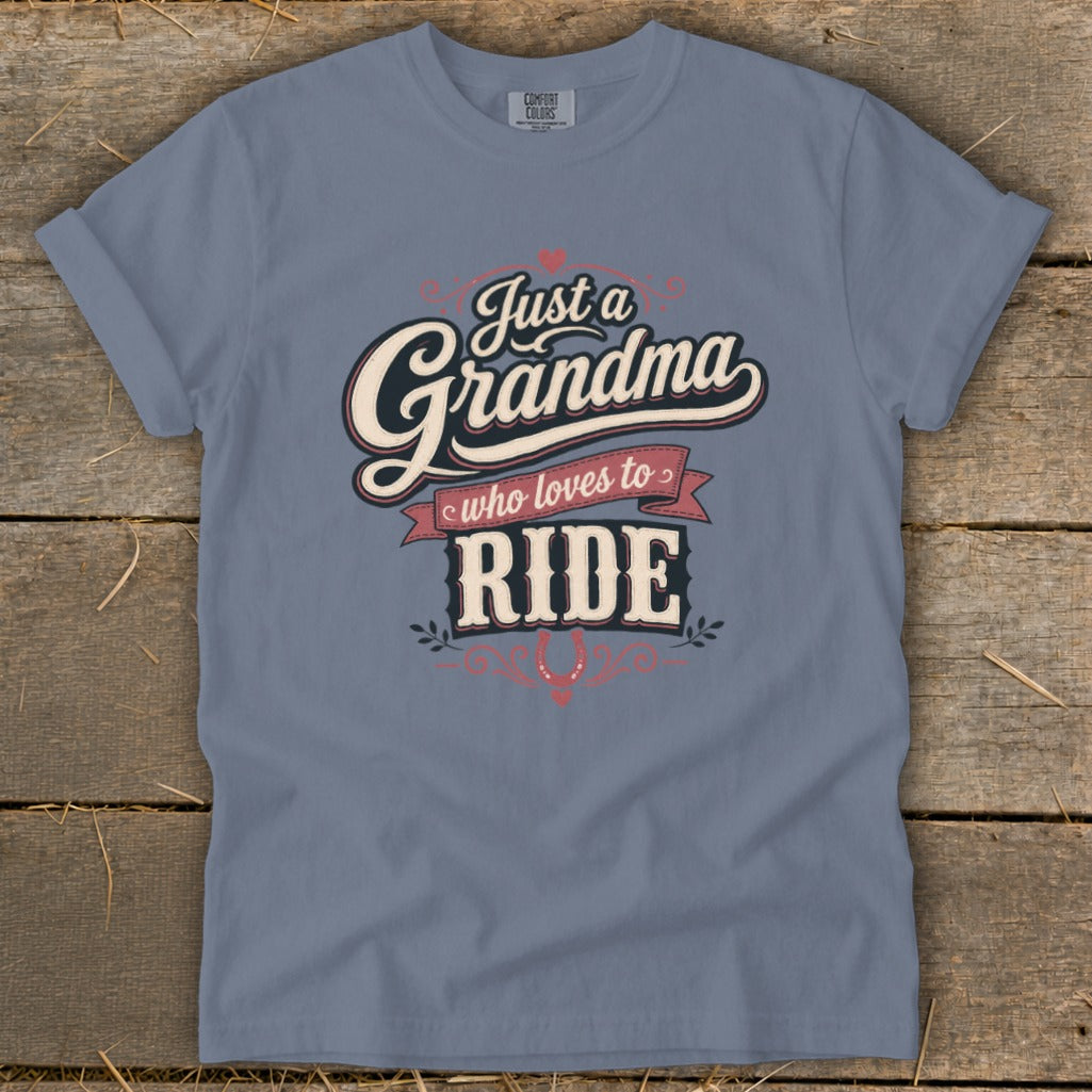 Grandma Loves To Ride Signature Tee