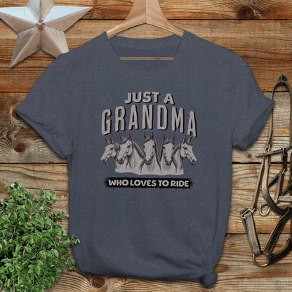 Grandma Loves To Ride Softstyle Tee