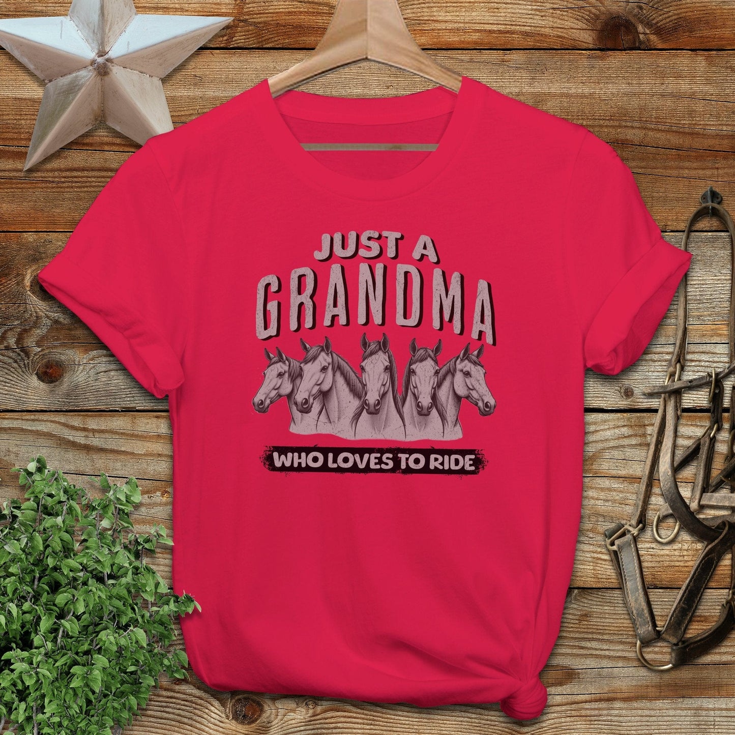 Grandma Loves To Ride Softstyle Tee