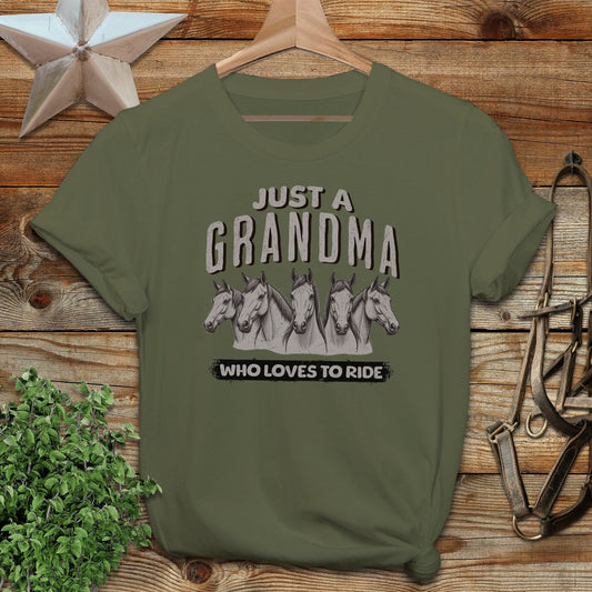 Grandma Loves To Ride Softstyle Tee