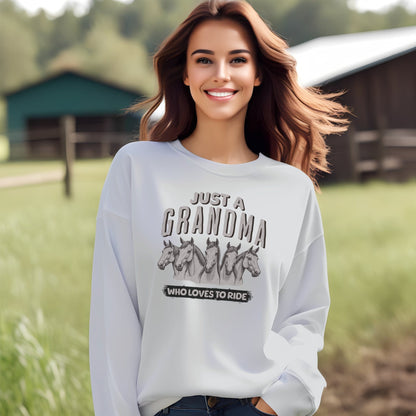 Grandma Loves To Ride Sweatshirt