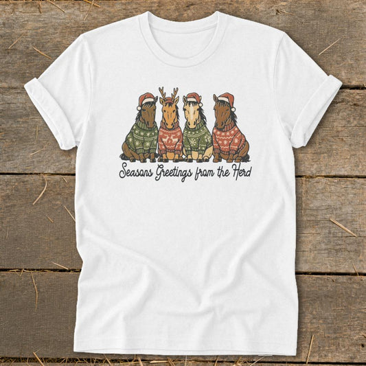 Greetings From the Herd Softstyle Tee - White