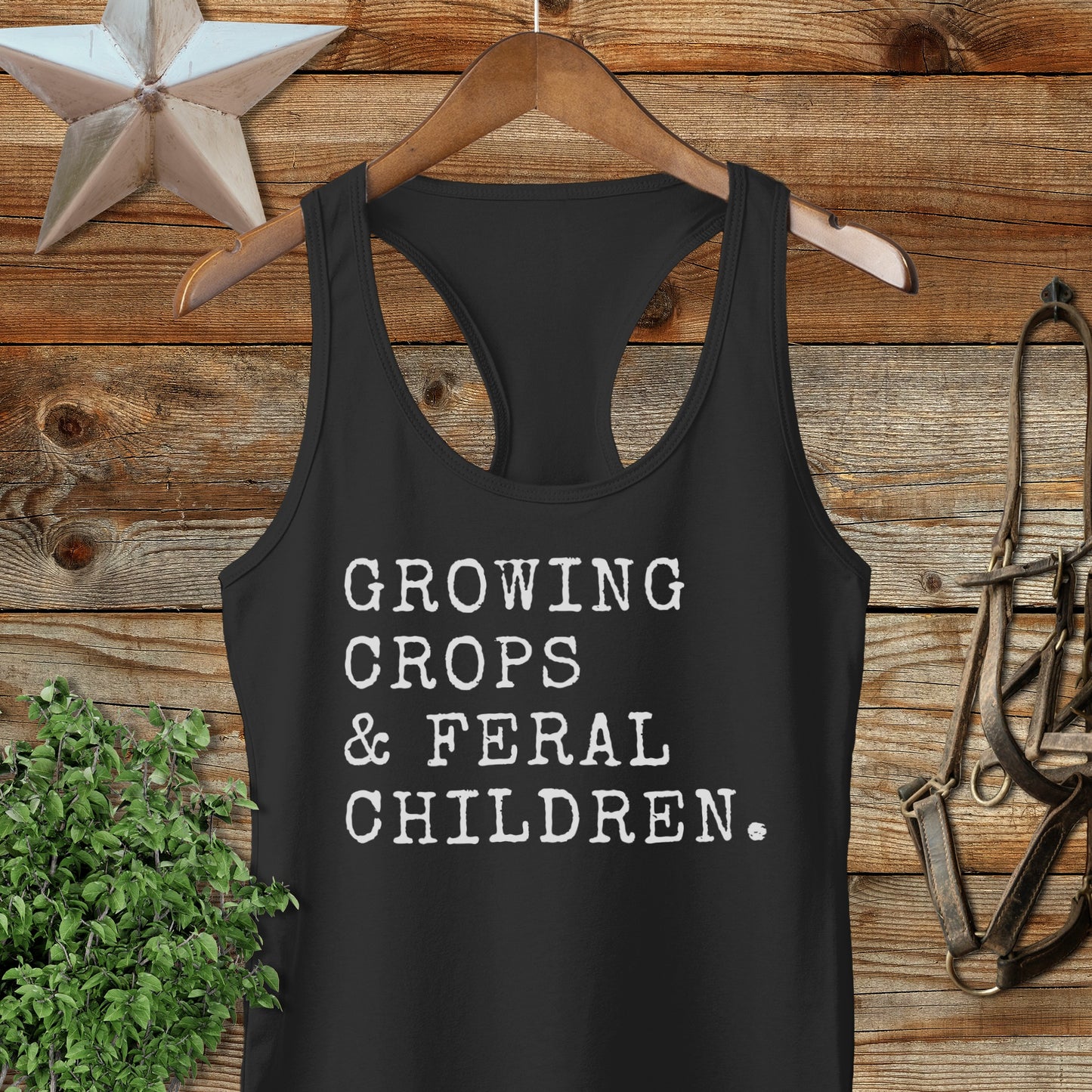 Growing Crops & Feral Children Racerback Tank