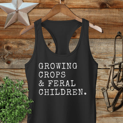 Growing Crops & Feral Children Racerback Tank