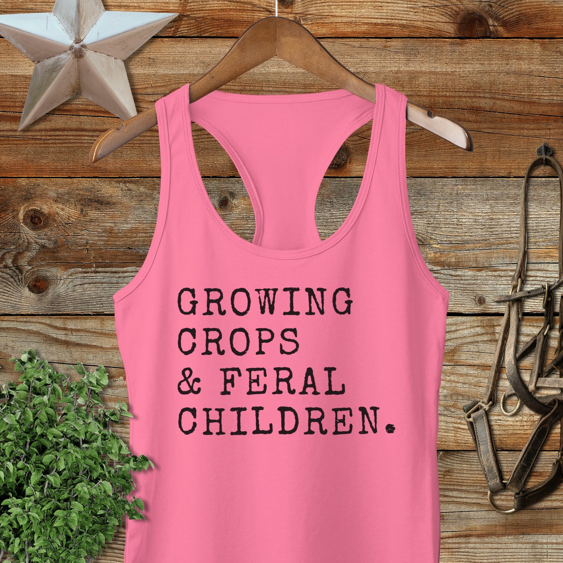 Growing Crops & Feral Children Racerback Tank