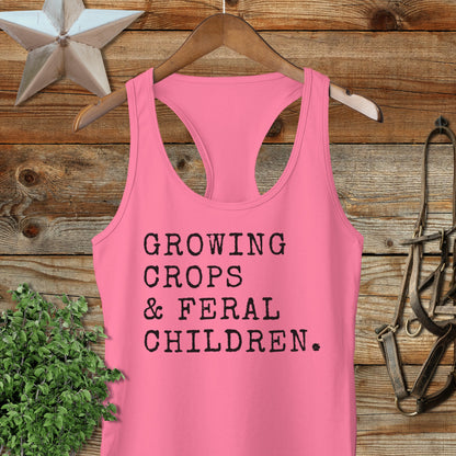 Growing Crops & Feral Children Racerback Tank