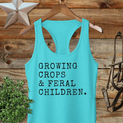 Growing Crops & Feral Children Racerback Tank