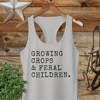 Growing Crops & Feral Children Racerback Tank