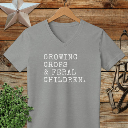 Growing Crops & Feral Children V-neck