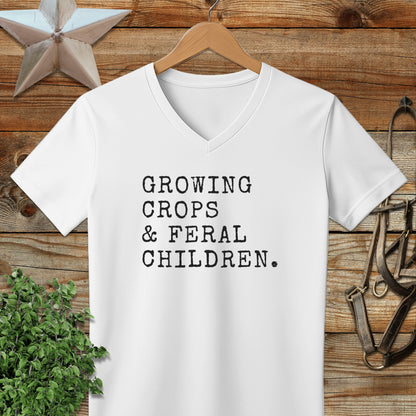 Growing Crops & Feral Children V-neck