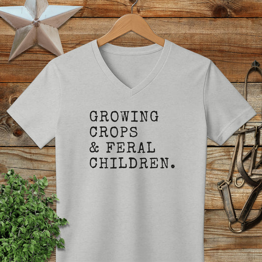 Growing Crops & Feral Children V-neck