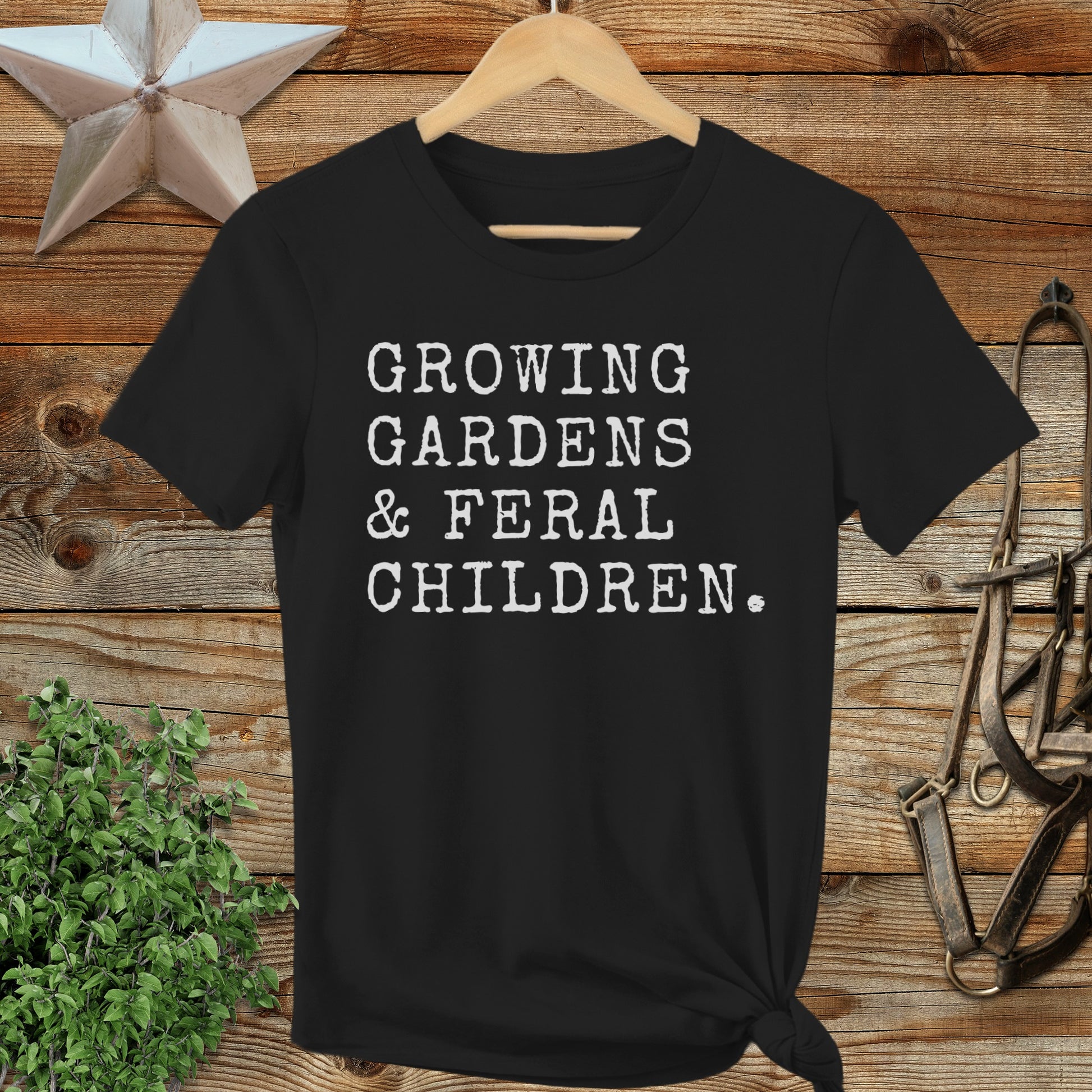 Growing Gardens & Feral Children Ladies Tee