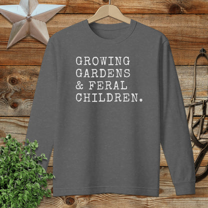 Growing Gardens & Feral Children Long Sleeve Tee