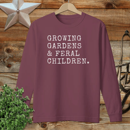 Growing Gardens & Feral Children Long Sleeve Tee