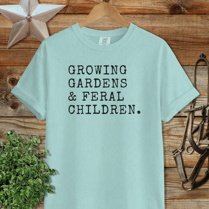 Growing Gardens & Feral Children Signature Tee