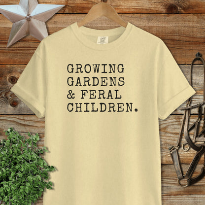Growing Gardens & Feral Children Signature Tee