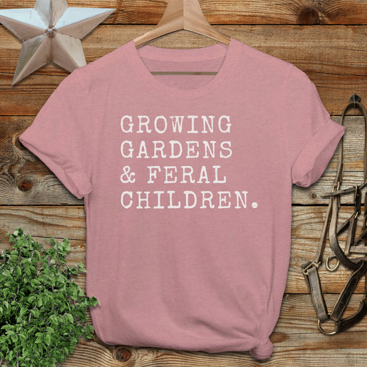 Growing Gardens & Feral Children T-Shirt