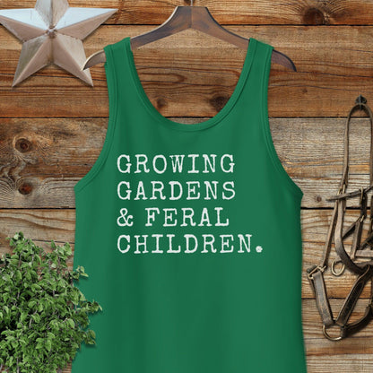 Growing Gardens & Feral Children Tank Top