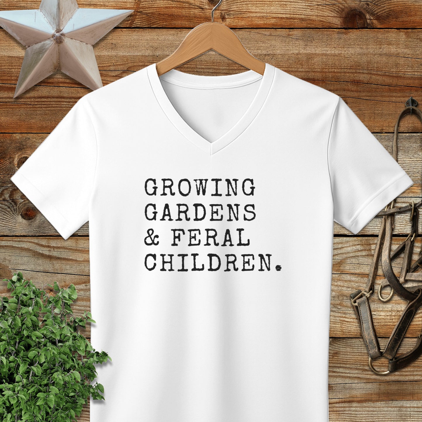 Growing Gardens & Feral Children V-neck