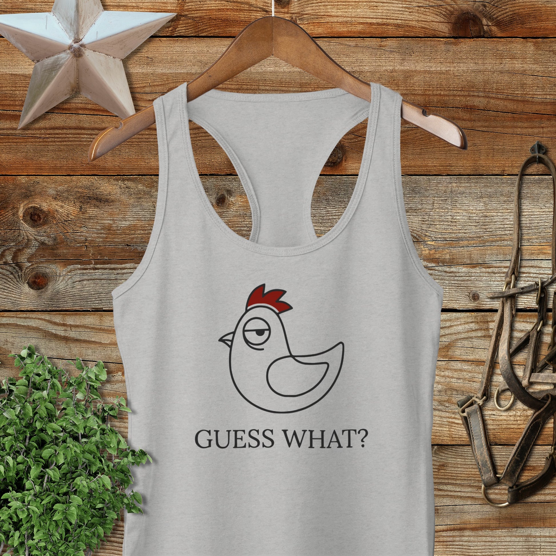 Guess What Racerback Tank