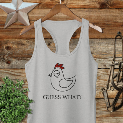 Guess What Racerback Tank