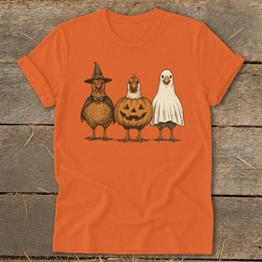 Halloween Chicks Softstyle Tee - Orange
