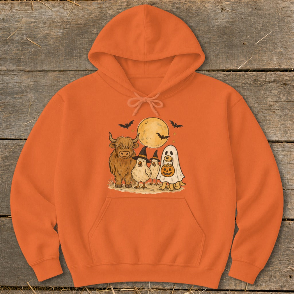 Halloween Farm Friends Hoodie