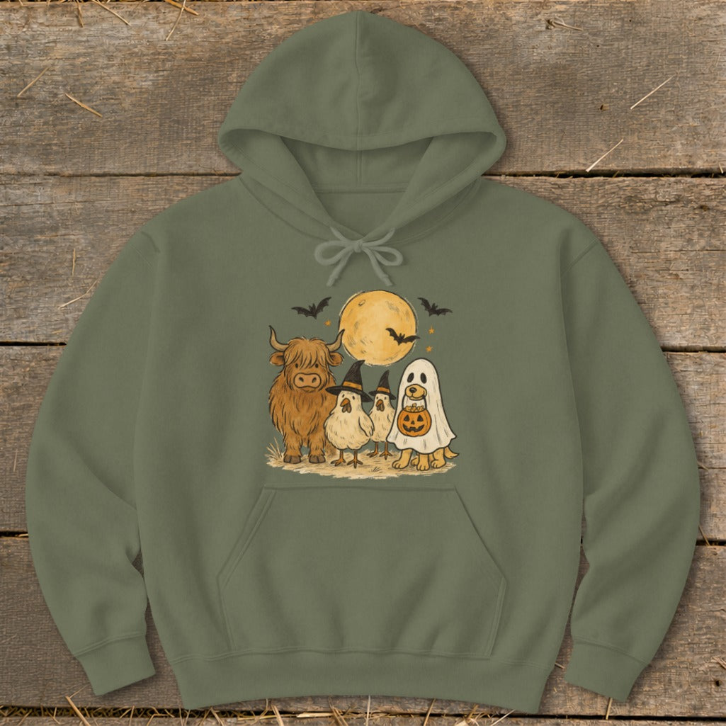 Halloween Farm Friends Hoodie